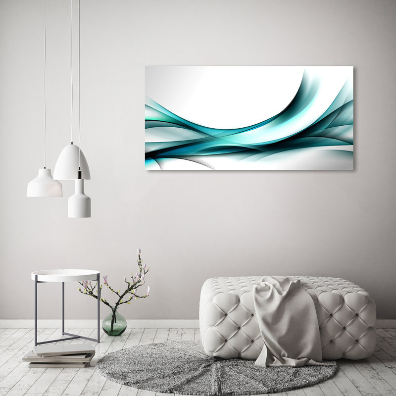 Waves Abstraction - No Frame Print on Canvas