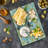 Ambesonne Sea Shells Tempered Glass Cutting Board Retro Beach Pattern Multicolor
