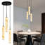Luminaire suspendu cylindrique en marbre blanc Alison Natural Alabaster