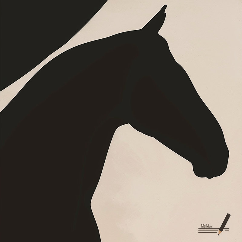 «Quiet Profile», art mural sur toile tendue, L 20 po x H 20 po x P 1,5 po