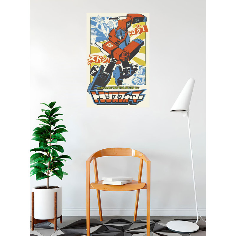 Transformers Officially Licensed - Optimus Prime 24 x 36 pouces, affiche d'art - reproduction décorative - papier affiche - prêt à encadrer