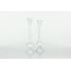 Ensemble 2 pièces de porte-bougie en verre