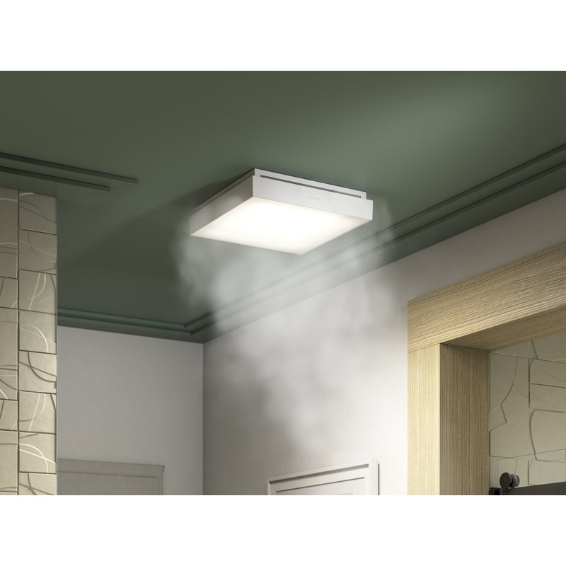 Atmo 13-7/8 In. X 13-7/8 In. Bathroom Exhaust Fan With Light