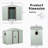 8Ft X 4Ft Outdoor Metal Storage Shed With Window-123283212-123283213