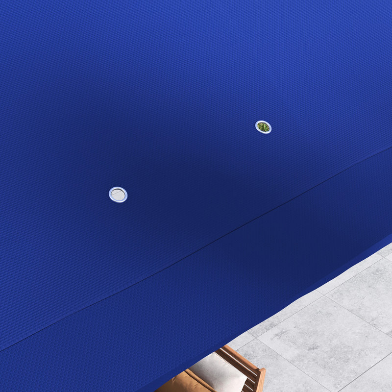 Auvent pliable de 3,35 m (11 pi), abri de terrasse extérieur avec moustiquaire amovible, tonnelle instantanée, bleu pour jardin