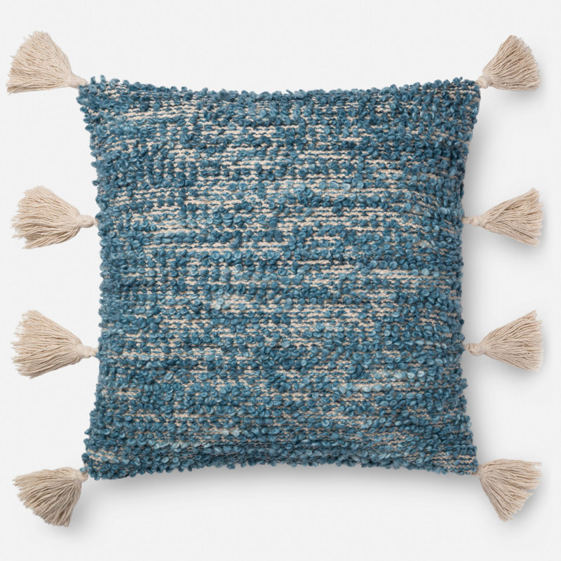 Hephaestus Throw Pillow, Blue, Polyester/Polyfill