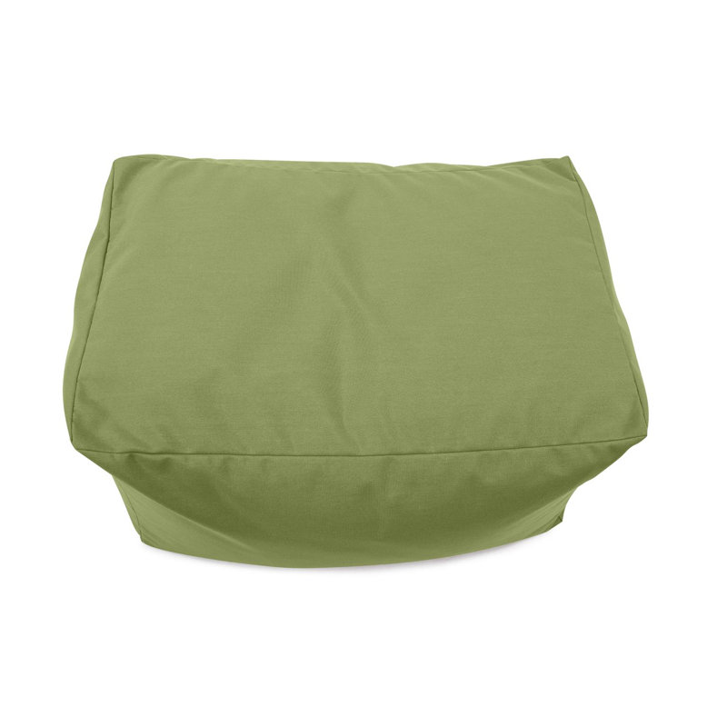 Outdoor Pouf Bench, Seascape Sand, Green