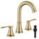 Widespread 2-handle Bathroom Faucet with Drain Assembly