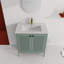 Meuble-lavabo simple de 30 po avec plateau en céramique Kalusingh-1668239504