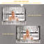 Armoire de salle de bain 39 po x 28 po avec miroir et lumières à DEL - Style moderne, blanc, fixation murale, imperméable, aluminium, plusieurs pouces de rangement, compartiment à plusieurs niveaux