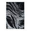 Tapis noir moderne à motif abstrait Selena Collection-129313131