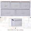 Étagère de rangement grise à 5 tiroirs Grey Livingroom