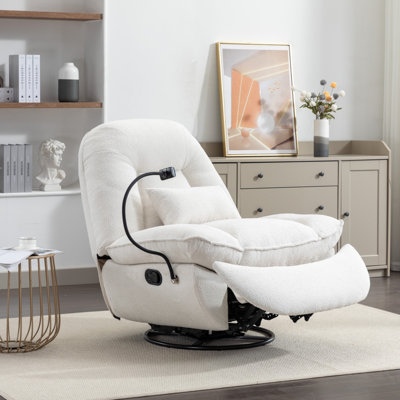 Antwonn 100cm Wide Swivel Standard Recliner