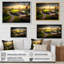 «Golf Course at Sunset III», reproduction sur toile flottante-1474962310-1474962309