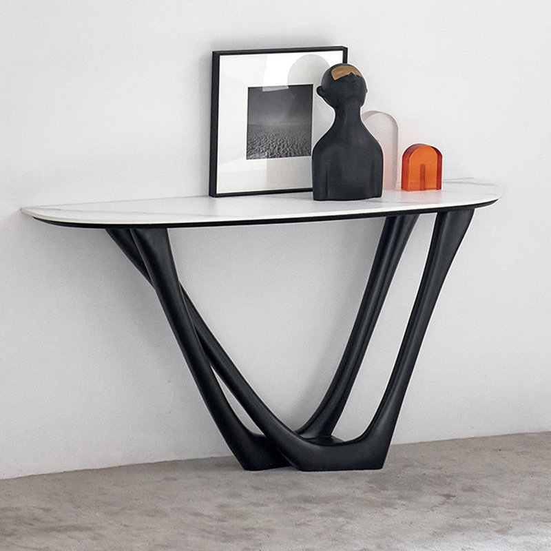 Italian style light luxury simple console table