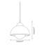 Luminaire suspendu moderne en pierre naturelle et bois
