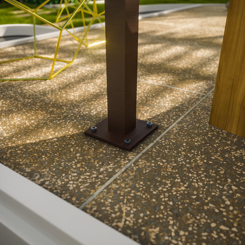 Aluminum Pergola, Brown, 1 ft. W x 1 ft. D