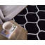 Tapis noir à motif géométrique Bruges-165022280