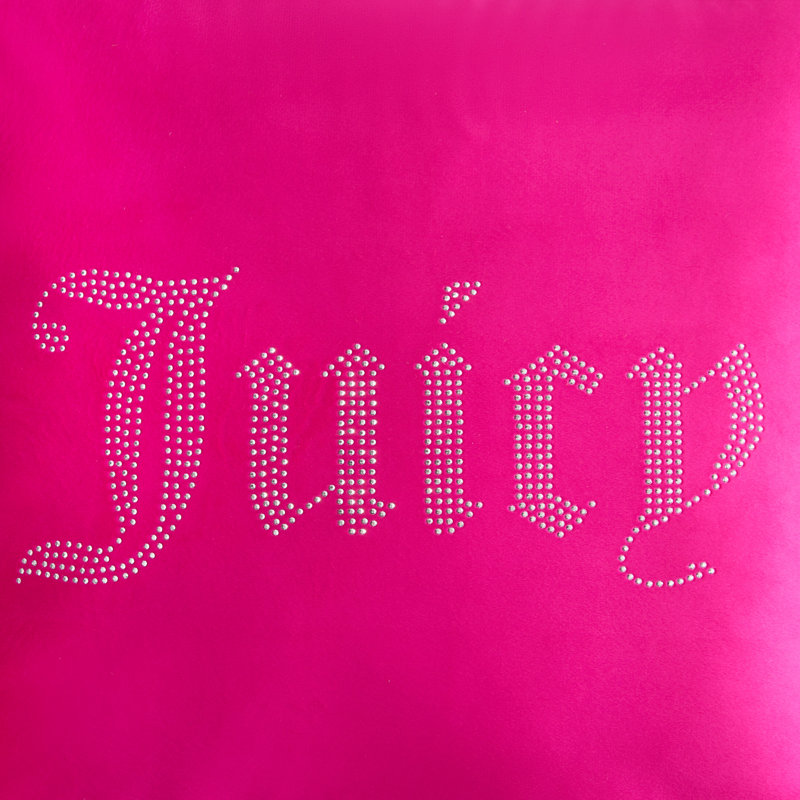 Juicy Couture Rhinestone Decorative Pillows, Hot Pink