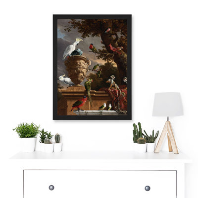 Hondecoeter Menagerie Exotic Birds Parrots - Single Picture Frame Print