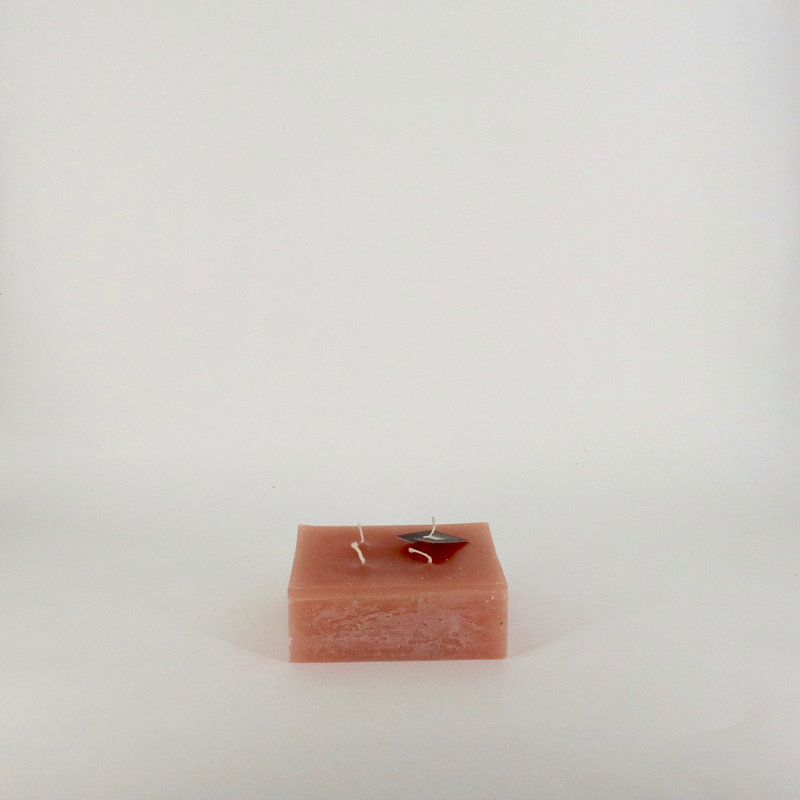 Bougie votive non parfumée, Brique