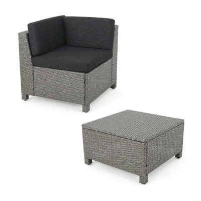 Canapé modulaire PUERTA V FORME - COIN ET TABLE BASSE