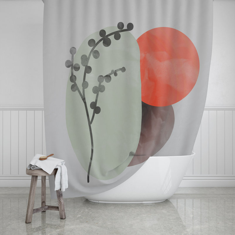 Abstract Shower Curtain, 72" H x 70" W