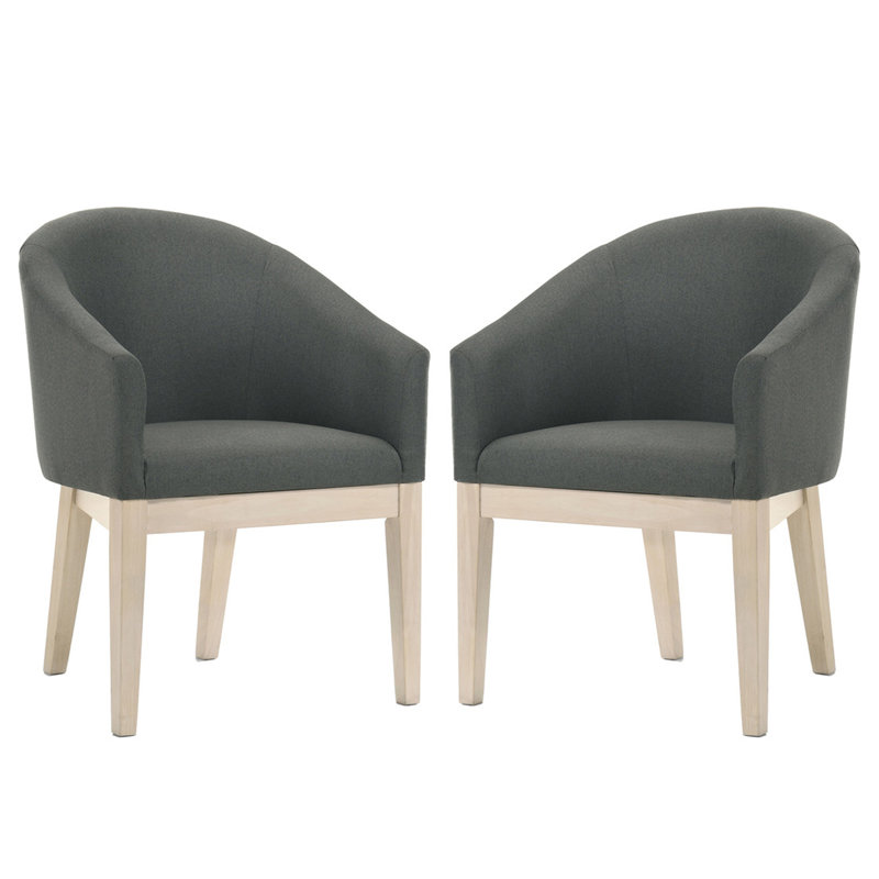 Ensemble de 2 fauteuils demi-tonneau l 23 po Orsola