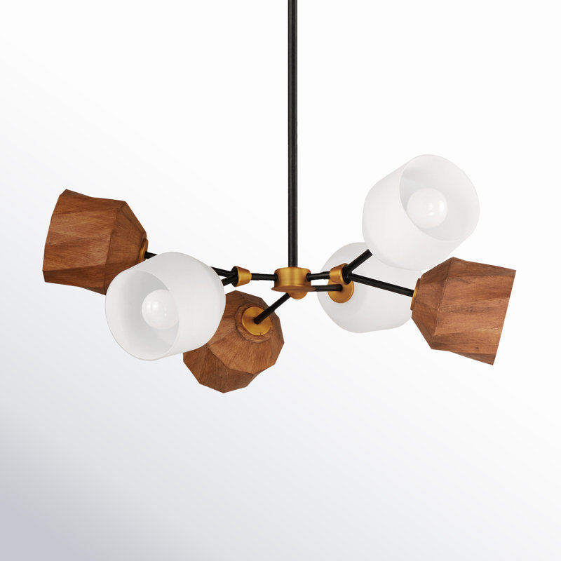 Mirielle - Light Dark Bronze/Antique Brass Unique/Statement Pendant, 15.75" H x 30.75" W x 30.75" D, 6