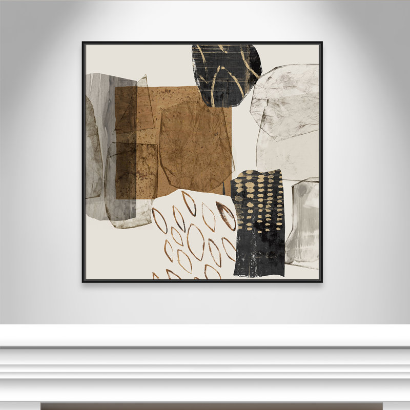 Shape of Formation I - reproduction carrée par Casa Fine Arts, Noir, H 41,5 po x l 41,5 po