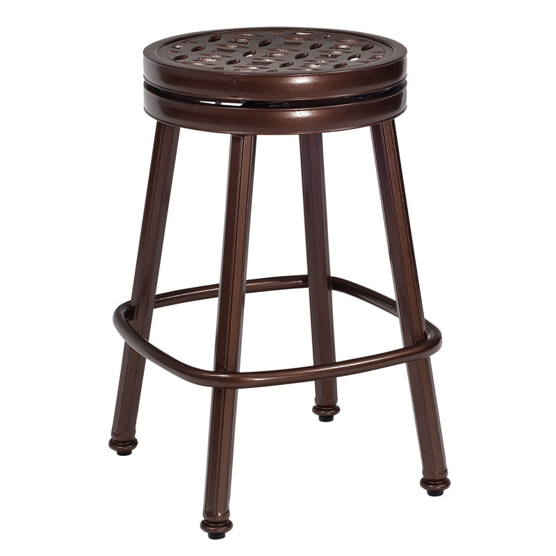 Casa Outdoor Swivel Bar Stool, Graphite