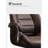 Leather Office Chair with Aluminum Alloy Base and Fixed Armrests