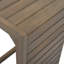 Table fonctionnelle et grise en bois