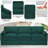 89" Modern Soft Couch With Upholstered Cushion, Chenille Sofa With 2 Well-Filled Pillows, 3-Seat Sofa For Living Room, Bedroom-815314726