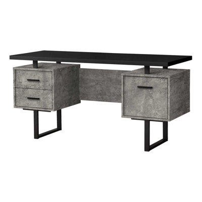 Jazarian Computer Desk, Home Office, Laptop, Left, Right Set-up, Storage Drawers, Work