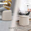 Upholstered Corduroy Pouf
