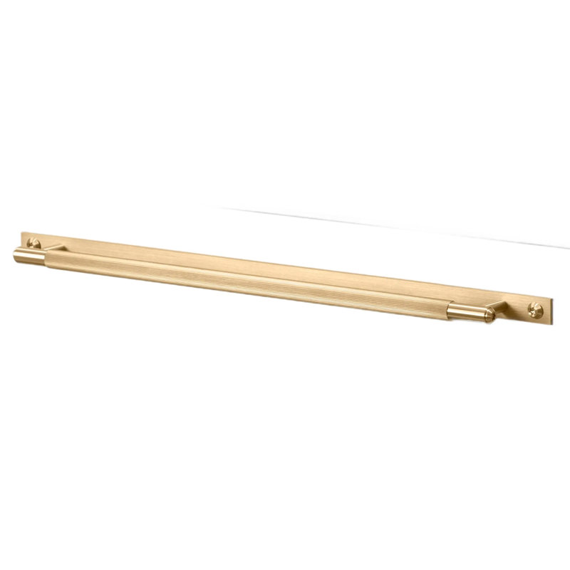 Pull Bar / Plate / Linear, 12 12/16", Brass