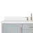 61'' Single Bathroom Vanity with White Quartz Top-59693548
