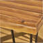 INDUSTRIAL WOOD AND METAL RECTANGULAR DINING TABLE