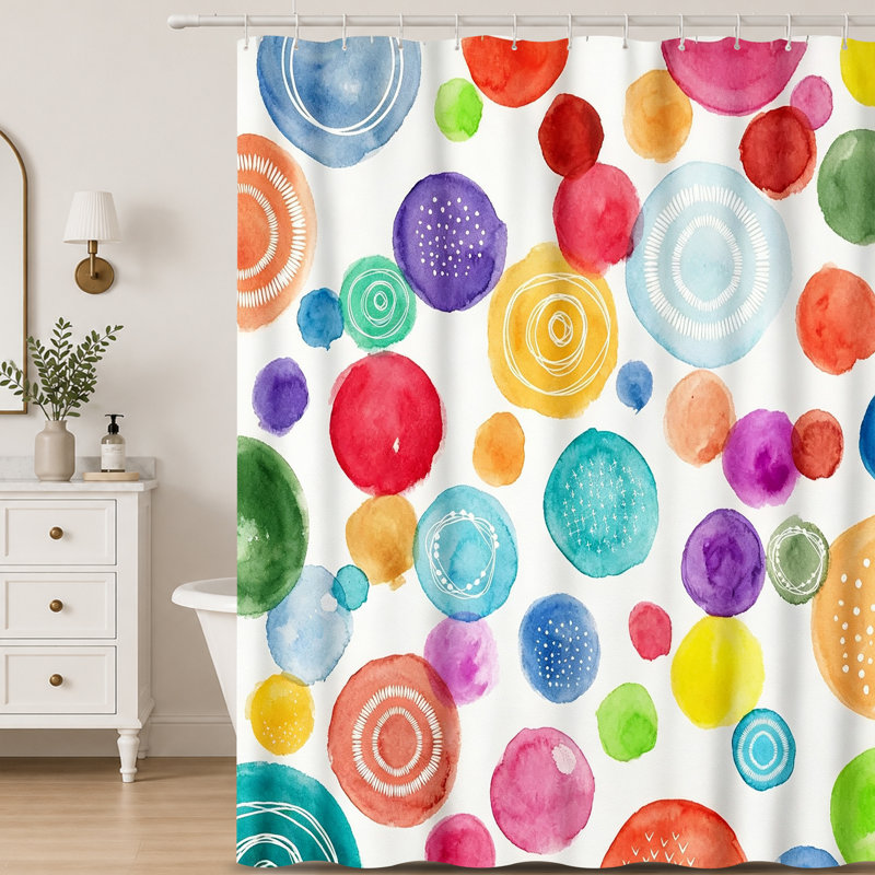 Shower Curtains with Hooks Included