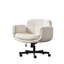 Chaise de coiffeuse Criss Cross avec accoudoirs Sherpa
