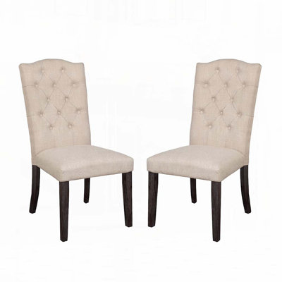 Linen Upholstered Dining Chairs