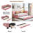 Vusala Upholstered Linen Daybed with Trundle Bed-126401112