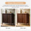Armoire incurvée de rangement transitionnelle à 2 portes de l 32 po Lucious-2076472513