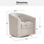 Fauteuil d'appoint pivotant rembourré Amiir-2064100701