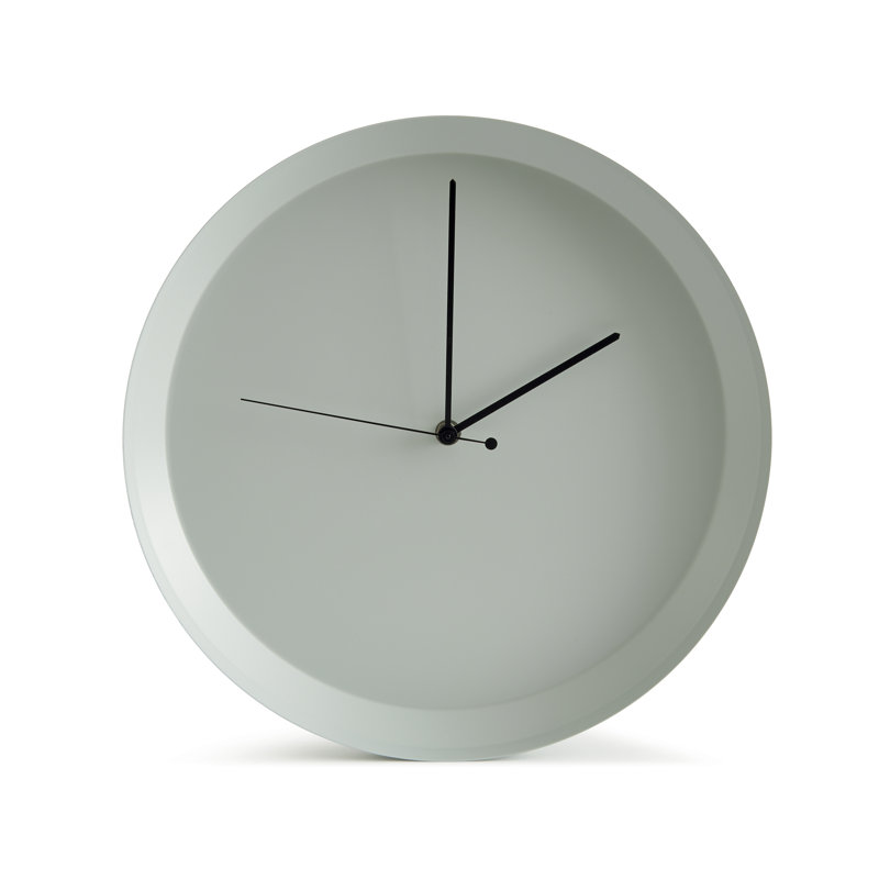 Metal Wall Clock, Grey