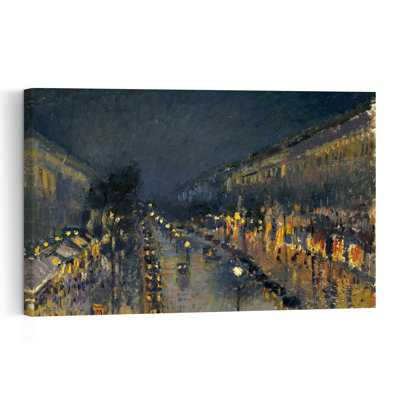 Montmartre la nuit, 1897 - Affiche murale impressionniste abstraite représentant l'architecture urbaine contemporaine