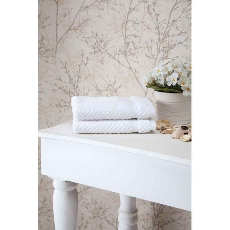 Vandewa Plush Washcloth, White