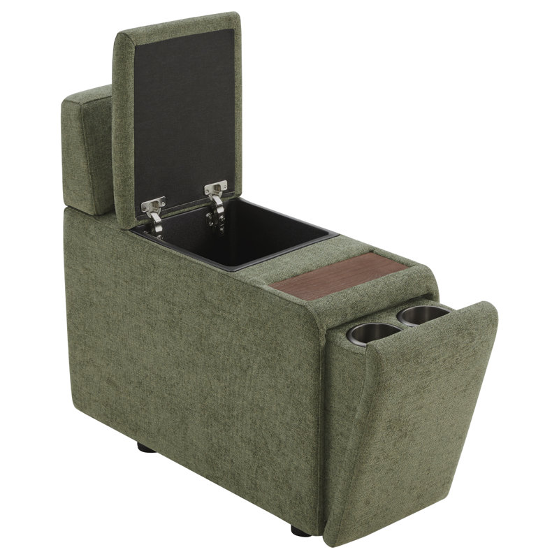Winfree Rectangular Four-Leg Sofa Console, Moss Green