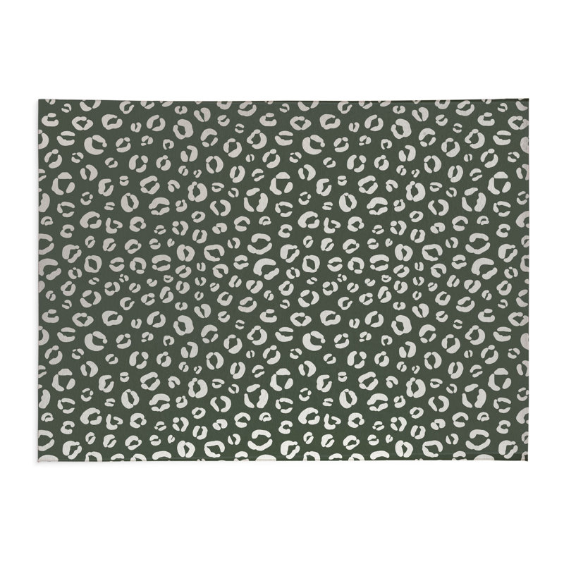 Tapis de cuisine anti-dérapant Leopard Play, Chimichurri, Rectangle 5 pi x 7 pi
